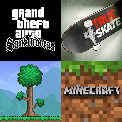 Minecraft + GTA San Andreas Terraria (iOS)