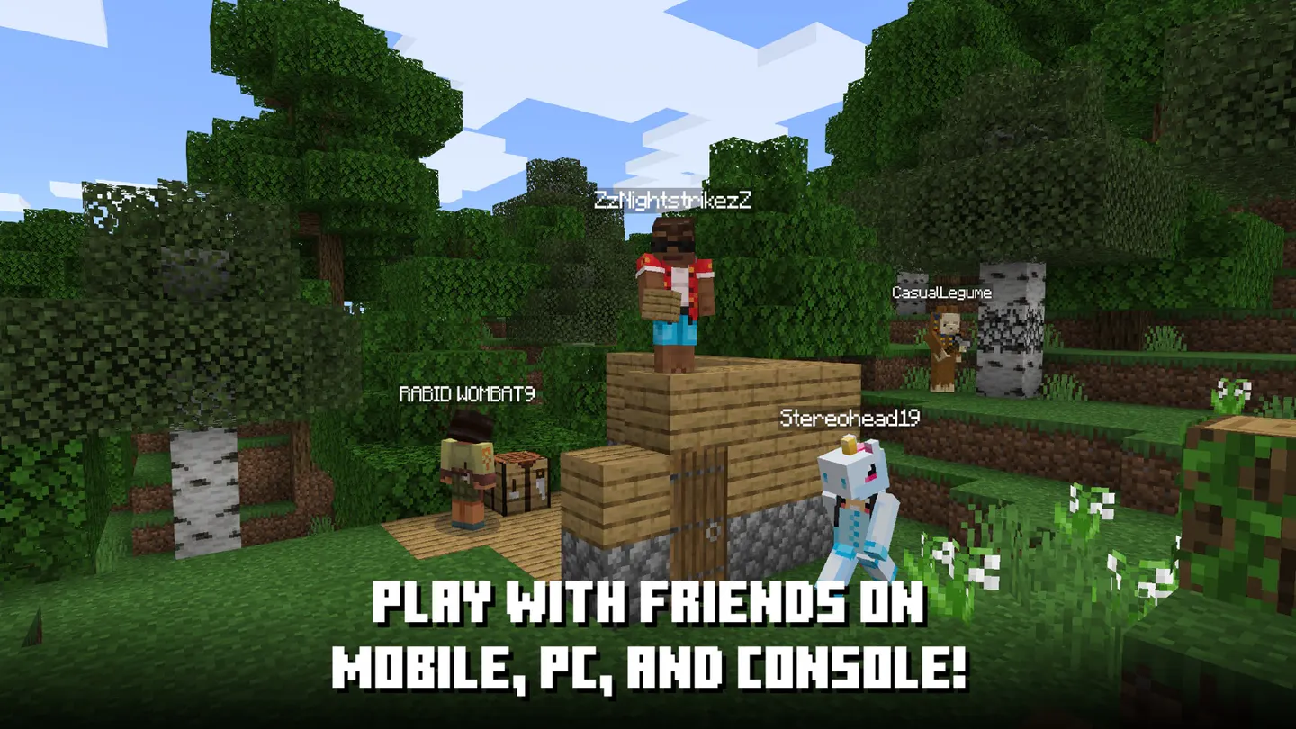 Minecraft на iPhone: кроссплей с друзьями на телефоне, ПК и консоли