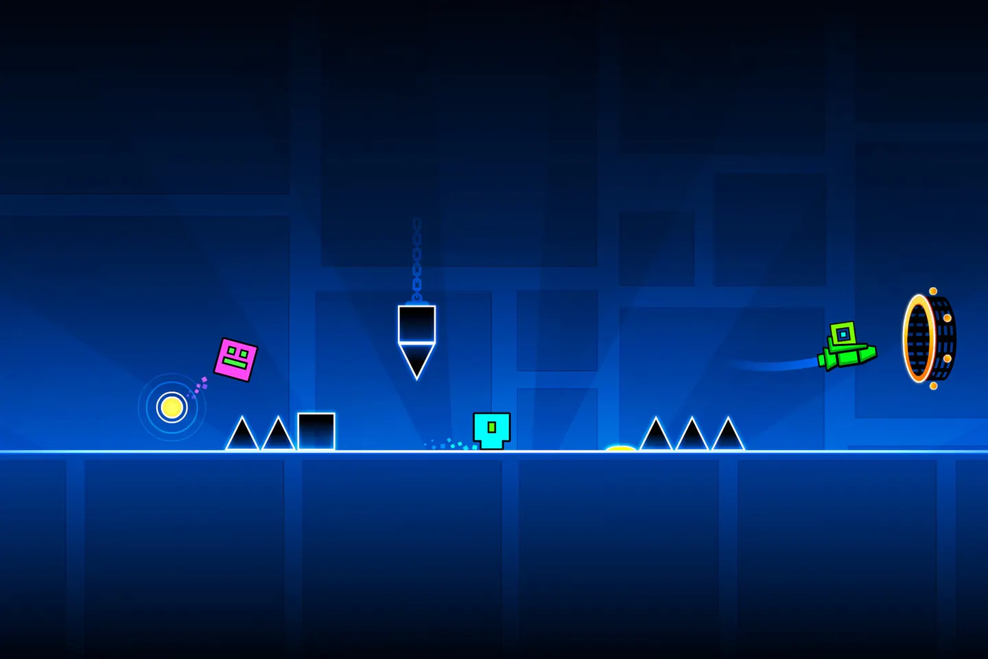 Как скачать Geometry Dash на iPhone и iPad — обложка статьи Skyress