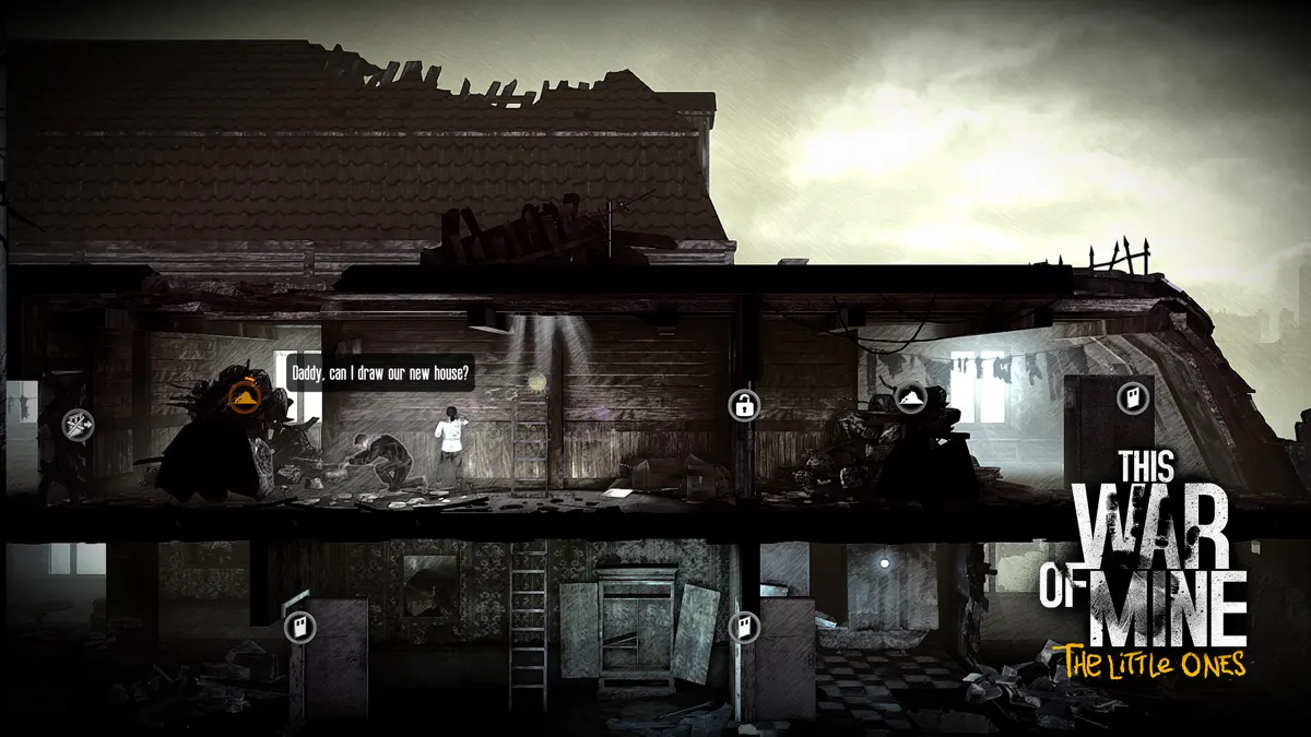 This War of Mine: меню «Simple Workshop» — выбрана кровать, нужны компоненты 6 и 8 единиц, изготовление займет 1 час